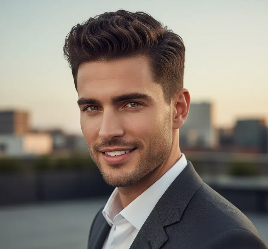Original photo of a man